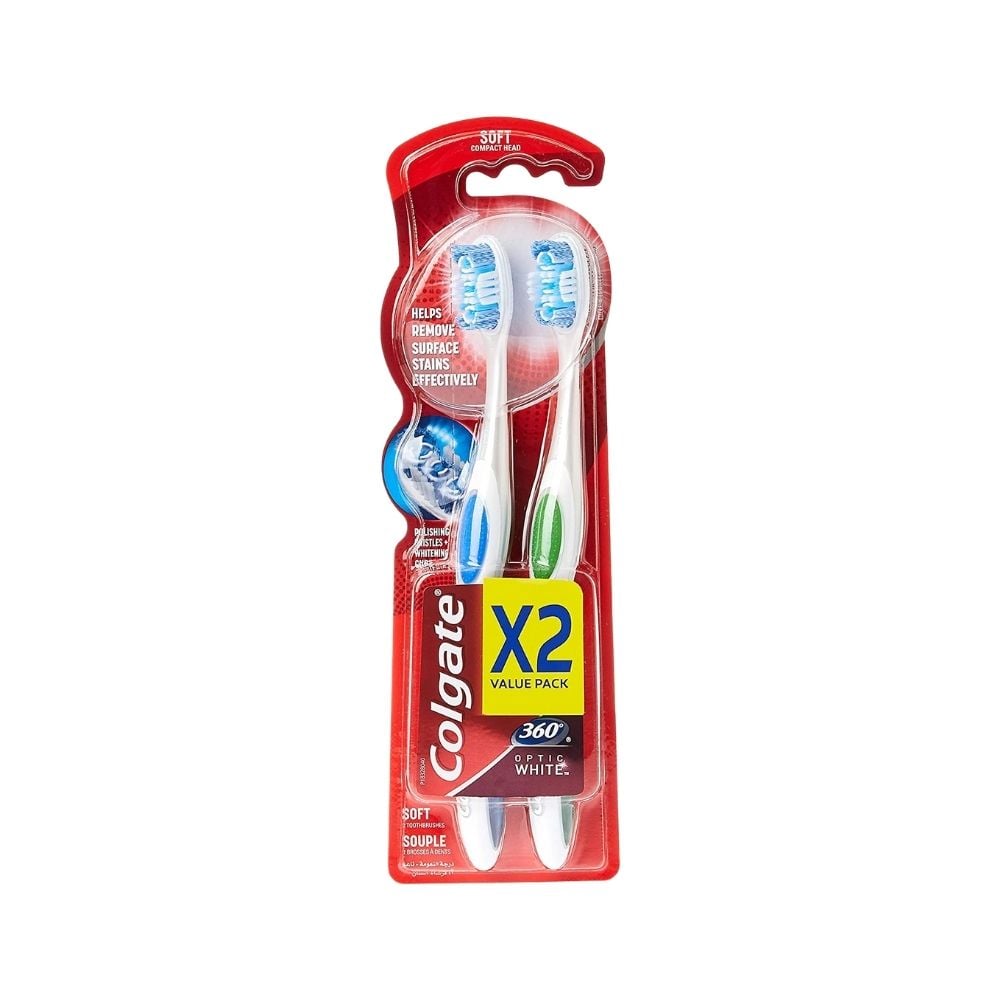 Colgate 360 Optic White Toothbrush Value Pack 
